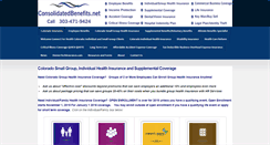 Desktop Screenshot of consolidatedbenefits.net