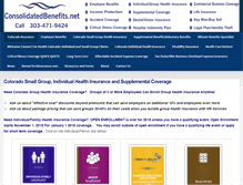 Tablet Screenshot of consolidatedbenefits.net